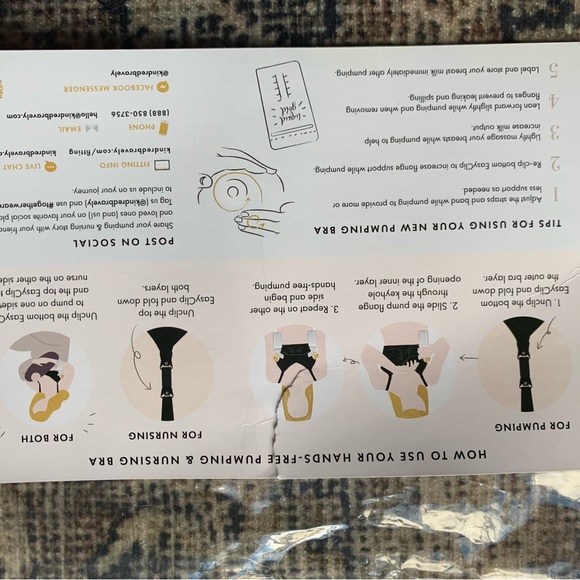 NWT Kindred Bravely Sublime Hands Free Pumping Bra Black Size Small - Picture 6 of 8